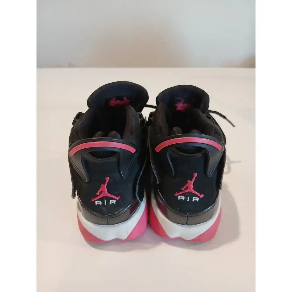 Air Jordan 6 Rings Black Mens Size 4.5 Y Sneaker 322992-062 Black Pink White